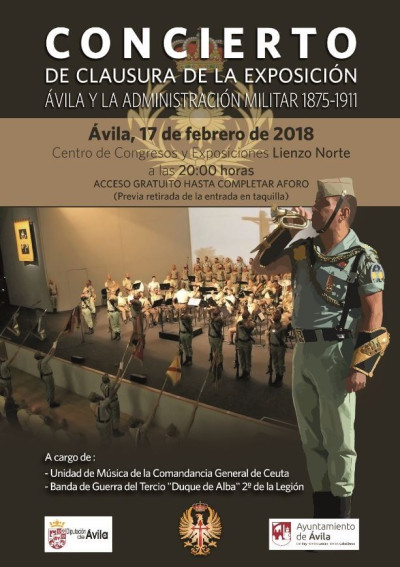 Concierto de clausura de la Exposición Ávila y La Administración Militar