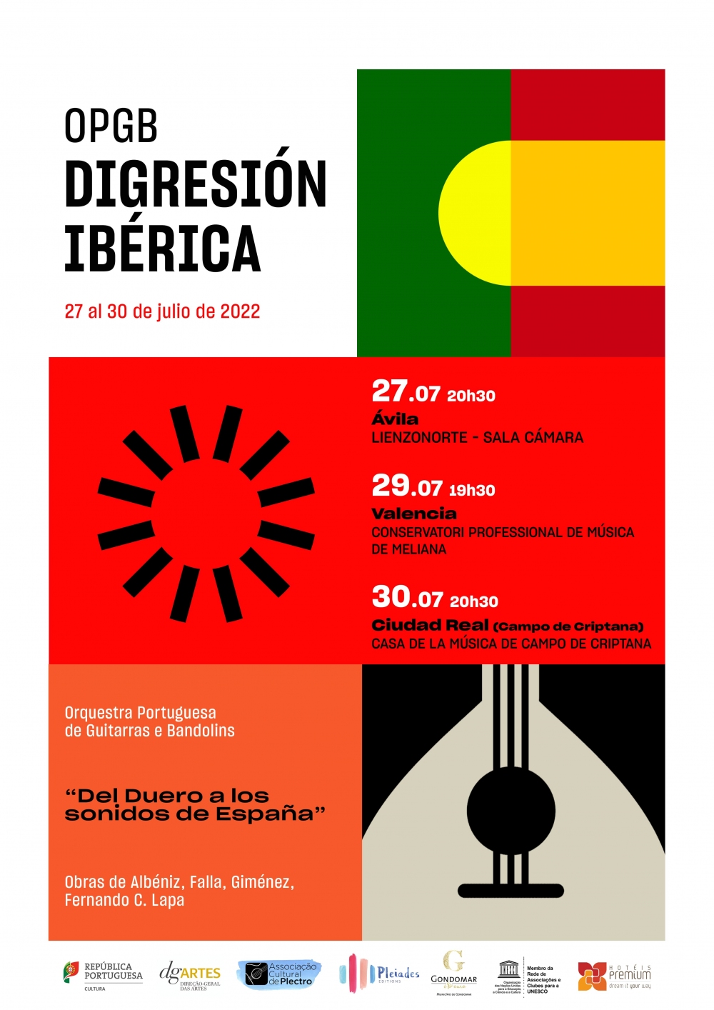 Del Duero a los sonidos de España. Orquesta Portuguesa de Guitarras e Bandolins